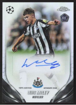 Lewis Miley, Card, Topps Chrome UEFA Club Competitions 2023-24, AUTOGRAPH
