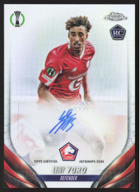 Leny Yoro, Card, Topps Chrome UEFA Club Competitions 2023-24, AUTOGRAPH