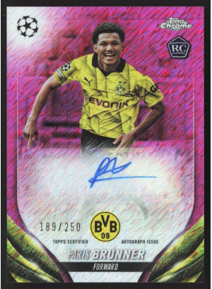 Paris Brunner, Card, Topps Chrome UEFA Club Competitions 2023-24, AUTOGRAPH
