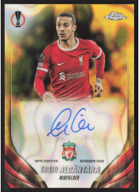 Thiago Alcântara, Card, Topps Chrome UEFA Club Competitions 2023-24, Gold Lava Refractor