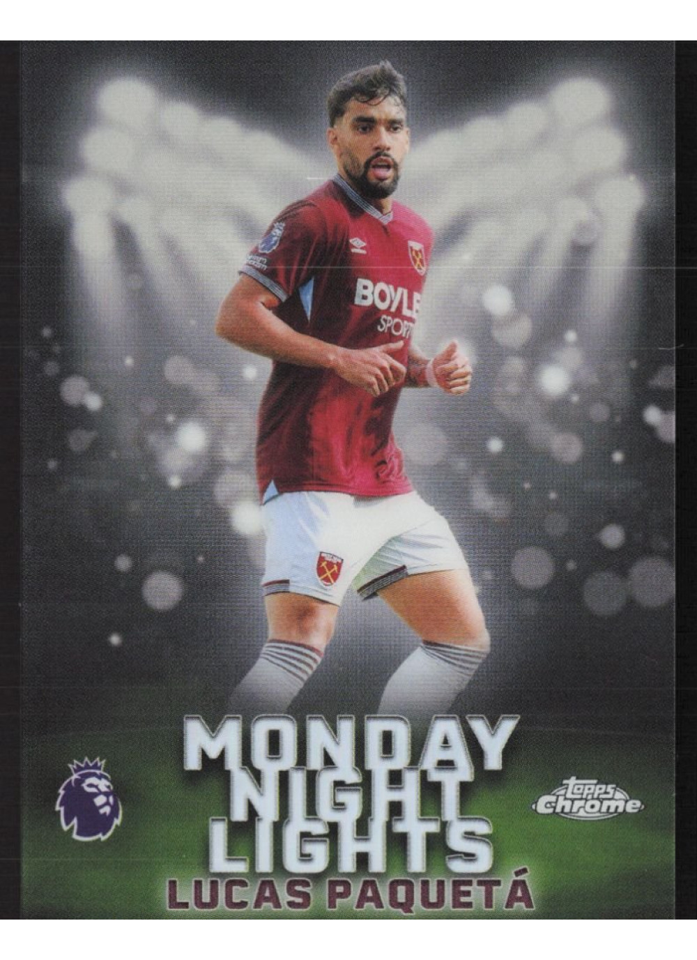 Lucas Paquetá, Card, 2025-26 Topps Chrome Premier League, INSERT