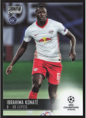 Ibrahima Konate, Card, 2020-21 Topps Stadium Club Chrome UEFA Champions League, BASE