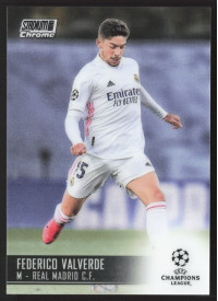 Federico Valverde, Kartička, 2020-21 Topps Stadium Club Chrome UEFA Champions League, BASE