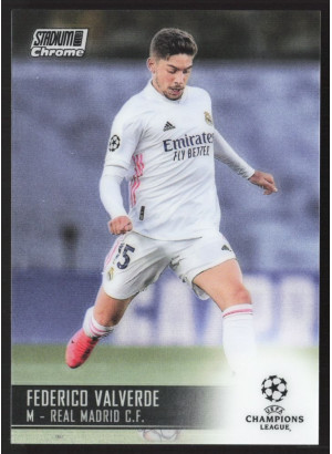 Federico Valverde, Card, 2020-21 Topps Stadium Club Chrome UEFA Champions League, BASE