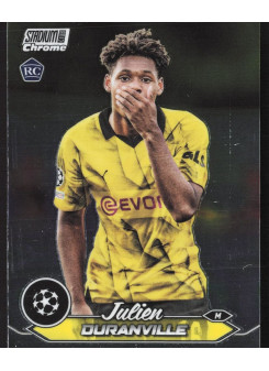 Julien Duranville, Kartička, 2023-24 Topps Stadium Club Chrome UEFA Club Competitions, BASE