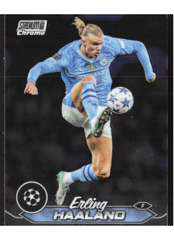 Erling Haaland, Kartička, 2023-24 Topps Stadium Club Chrome UEFA Club Competitions, BASE