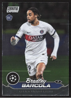 Bradley Barcola, Kartička, 2023-24 Topps Stadium Club Chrome UEFA Club Competitions, BASE