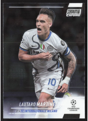 Lautaro Martínez, Card, 2021-22 Topps Stadium Club Chrome UEFA Champions League, BASE