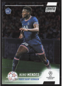 Nuno MendesRC, Kartička, 2021-22 Topps Stadium Club Chrome UEFA Champions League, BASE