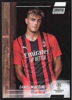 Daniel Maldini, Kartička, 2021-22 Topps Stadium Club Chrome UEFA Champions League, BASE