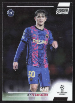 GaviRC, Kartička, 2021-22 Topps Stadium Club Chrome UEFA Champions League, BASE