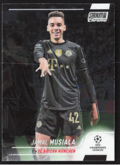 Jamal Musiala, Kartička, 2021-22 Topps Stadium Club Chrome UEFA Champions League, BASE