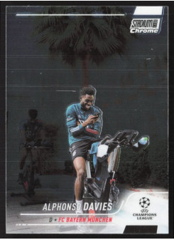 Alphonso Davies, Kartička, 2021-22 Topps Stadium Club Chrome UEFA Champions League, BASE