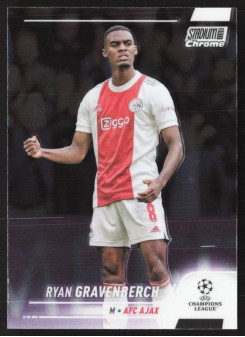 Ryan Gravenberch, Kartička, 2021-22 Topps Stadium Club Chrome UEFA Champions League, BASE