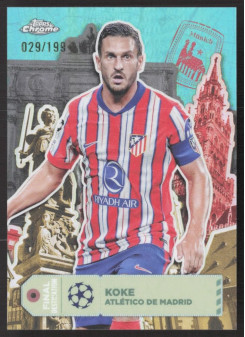 Koke, Kartička, Topps Chrome UEFA Club Competitions 2024-2025, LIMIT
