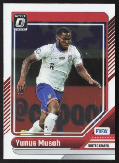 Yunus Musah, Kartička, Panini Donruss Soccer 2024-25, Optic