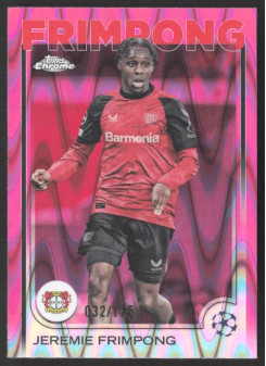 Jeremie Frimpong, Kartička, Topps Chrome UEFA Club Competitions 2024-2025, LIMIT