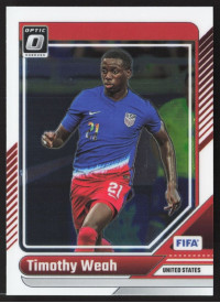 Timothy Weah, Kartička, Panini Donruss Soccer 2024-25, Optic