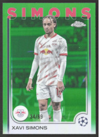 Xavi Simons, Kartička, Topps Chrome UEFA Club Competitions 2024-2025, LIMIT