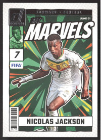 Nicolas Jackson, Kartička, Panini Donruss Soccer 2024-25, Silver