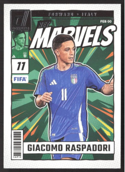 Giacomo Raspadori, Kartička, Panini Donruss Soccer 2024-25, Silver