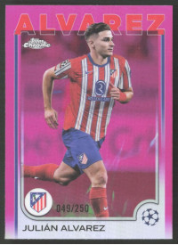 Julián Alvarez, Kartička, Topps Chrome UEFA Club Competitions 2024-2025, LIMIT Julián Alvarez, Kartička, Topps Chrome UEFA Club Competitions 2024-2025, LIMIT