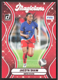 Jaedyn Shaw, Kartička, Panini Donruss Soccer 2024-25, Red