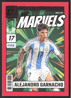 Alejandro Garnacho, Kartička, Panini Donruss Soccer 2024-25, Red