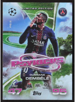 Ousmane Dembélé, Kartička, 2025-26 Topps Match Attax EXTRA UEFA Champions League, INSERT