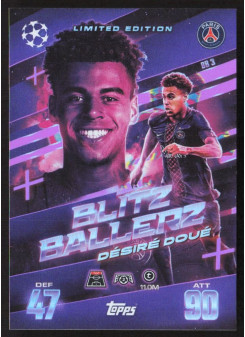 Désiré Doué, Kartička, 2025-26 Topps Match Attax EXTRA UEFA Champions League, INSERT