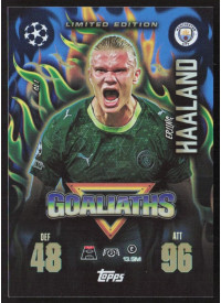 Erling Haaland, Kartička, 2025-26 Topps Match Attax EXTRA UEFA Champions League, INSERT