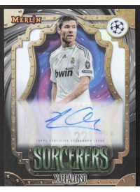 Xabi Alonso, Kartička, Topps Merlin Chrome UEFA Club Competitions 2023-24, AUTOGRAPH