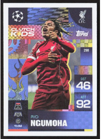 Rio Ngumoha, Kartička, 2025-26 Topps Match Attax EXTRA UEFA Champions League, INSERT