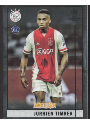 Jurrien Timber, Card, Topps Merlin Chrome UEFA Club Competitions 2020-2021, BASE