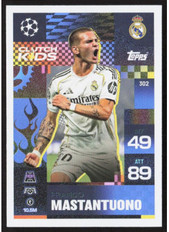Franco Mastantuono, Kartička, 2025-26 Topps Match Attax EXTRA UEFA Champions League, INSERT