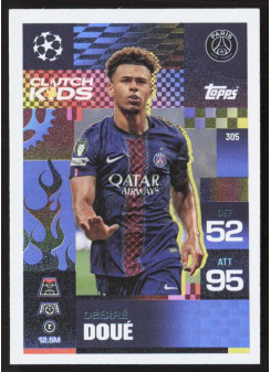 Desire Doue, Kartička, 2025-26 Topps Match Attax EXTRA UEFA Champions League, INSERT