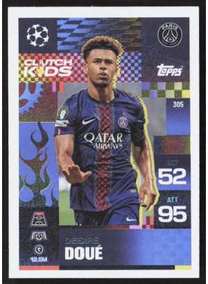 Desire Doue, Kartička, 2025-26 Topps Match Attax EXTRA UEFA Champions League, INSERT