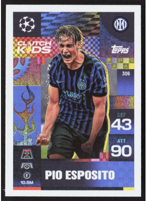 Pio Esposito, Kartička, 2025-26 Topps Match Attax EXTRA UEFA Champions League, INSERT