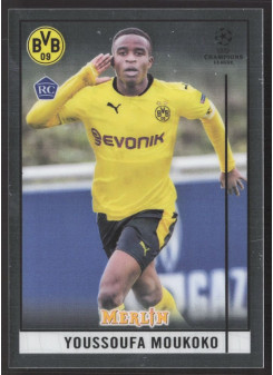 Youssoufa Moukoko, Kartička, Topps Merlin Chrome UEFA Club Competitions 2020-2021, BASE