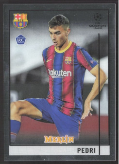 Pedri, Kartička, Topps Merlin Chrome UEFA Club Competitions 2020-2021, BASE