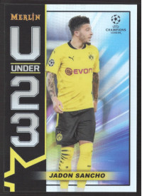Jadon Sancho, Kartička, Topps Merlin Chrome UEFA Club Competitions 2020-2021, INSERT