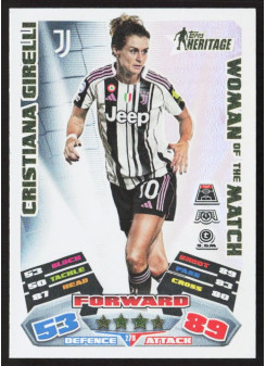 Cristiana Girelli, Kartička, 2025-26 Topps Match Attax EXTRA UEFA Champions League, INSERT