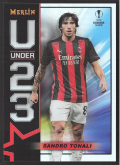 Sandro Tonali, Kartička, Topps Merlin Chrome UEFA Club Competitions 2020-2021, INSERT