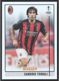 Sandro Tonali, Kartička, Topps Merlin Chrome UEFA Club Competitions 2020-2021, Refractor