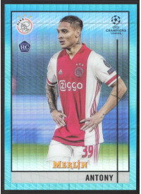 Antony, Kartička, Topps Merlin Chrome UEFA Club Competitions 2020-2021, Aqua Prism
