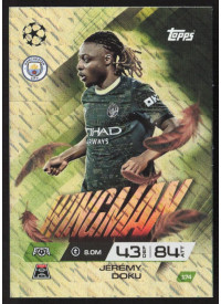Jérémy Doku, Kartička, 2025-26 Topps Match Attax EXTRA UEFA Champions League, INSERT