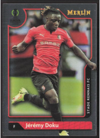 Jérémy Doku, Kartička, Topps Merlin Chrome UEFA Club Competitions 2021-2022, BASE