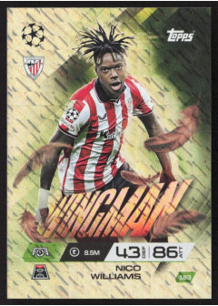 Nico Williams, Kartička, 2025-26 Topps Match Attax EXTRA UEFA Champions League, INSERT