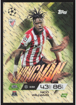 Nico Williams, Kartička, 2025-26 Topps Match Attax EXTRA UEFA Champions League, INSERT