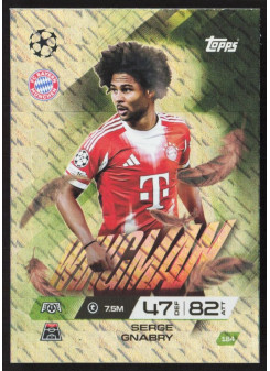 Serge Gnabry, Kartička, 2025-26 Topps Match Attax EXTRA UEFA Champions League, INSERT